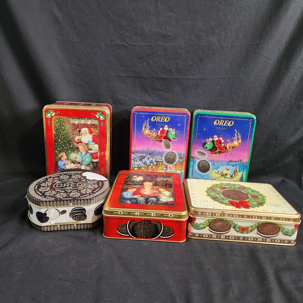 1990's Oreo Tin Collection  Of ‎ 6 Tins
